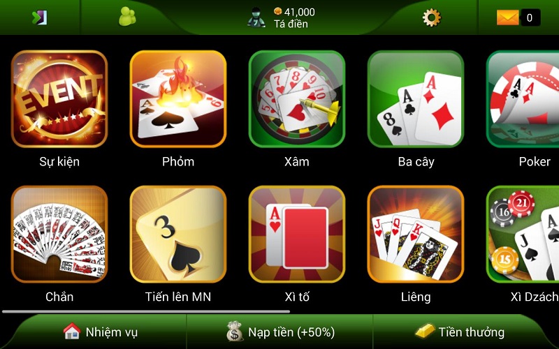 Tải game đánh bài trực tuyến rất được ưa chuộng