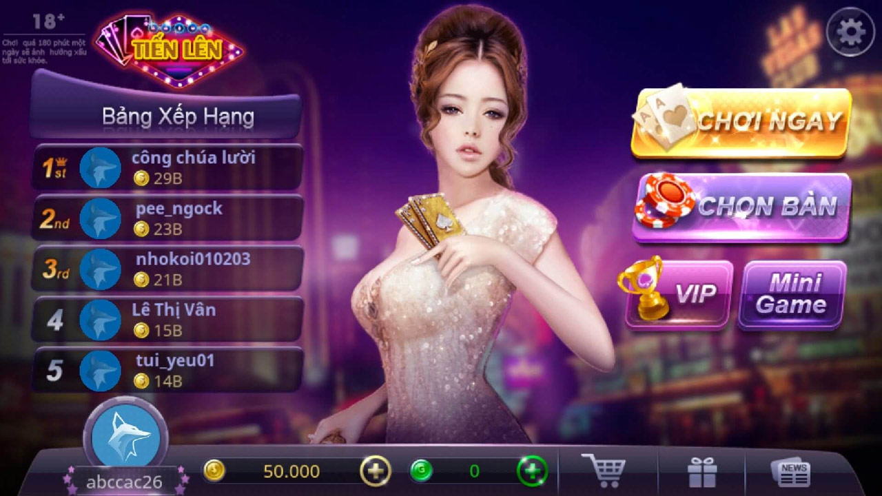 Tải game đánh bài về máy để trải nghiệm game được tốt nhất