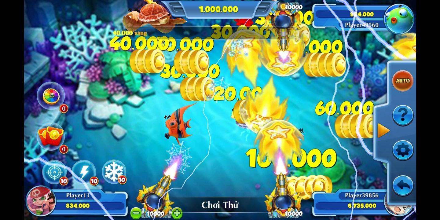 Trong game bắn cá rồng có rất nhiều loại cá và chiến thuật chơi 